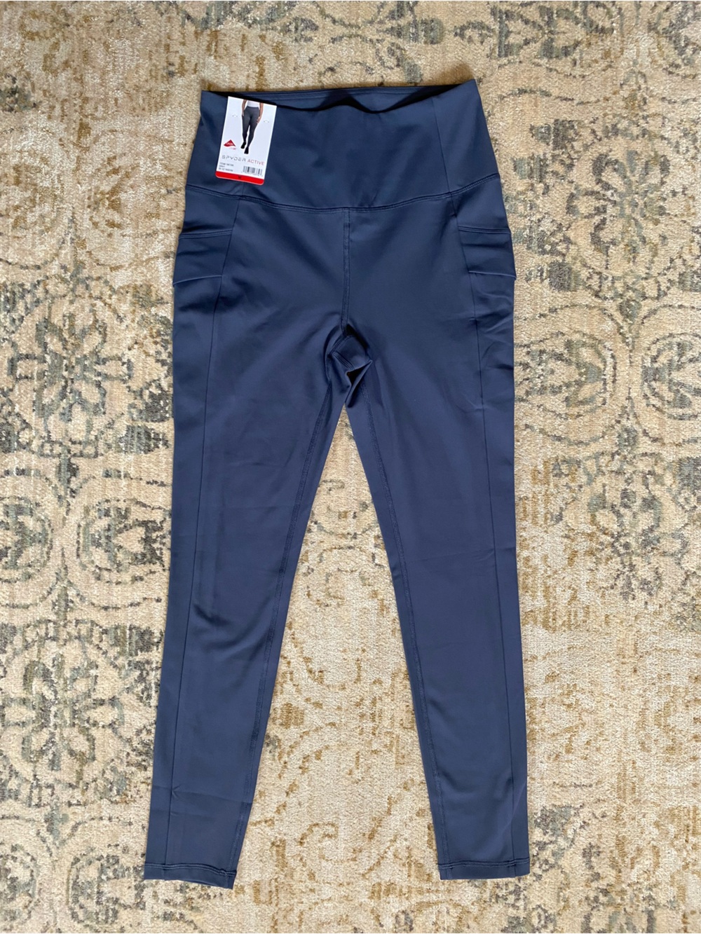 Spyder Navy Performance High-Waist Girls' Leggings